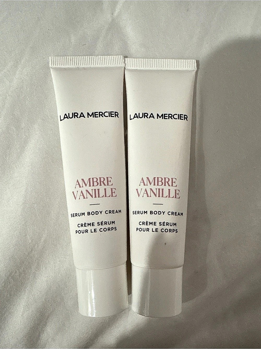 2 piece -
Laura Mercier Ambre Vanille Serum Body Cream Body Cream Duo in White